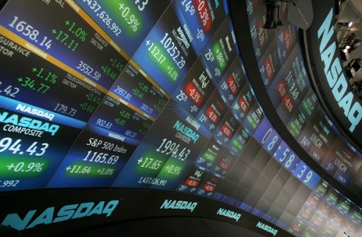 Информационное табло фондового рынка